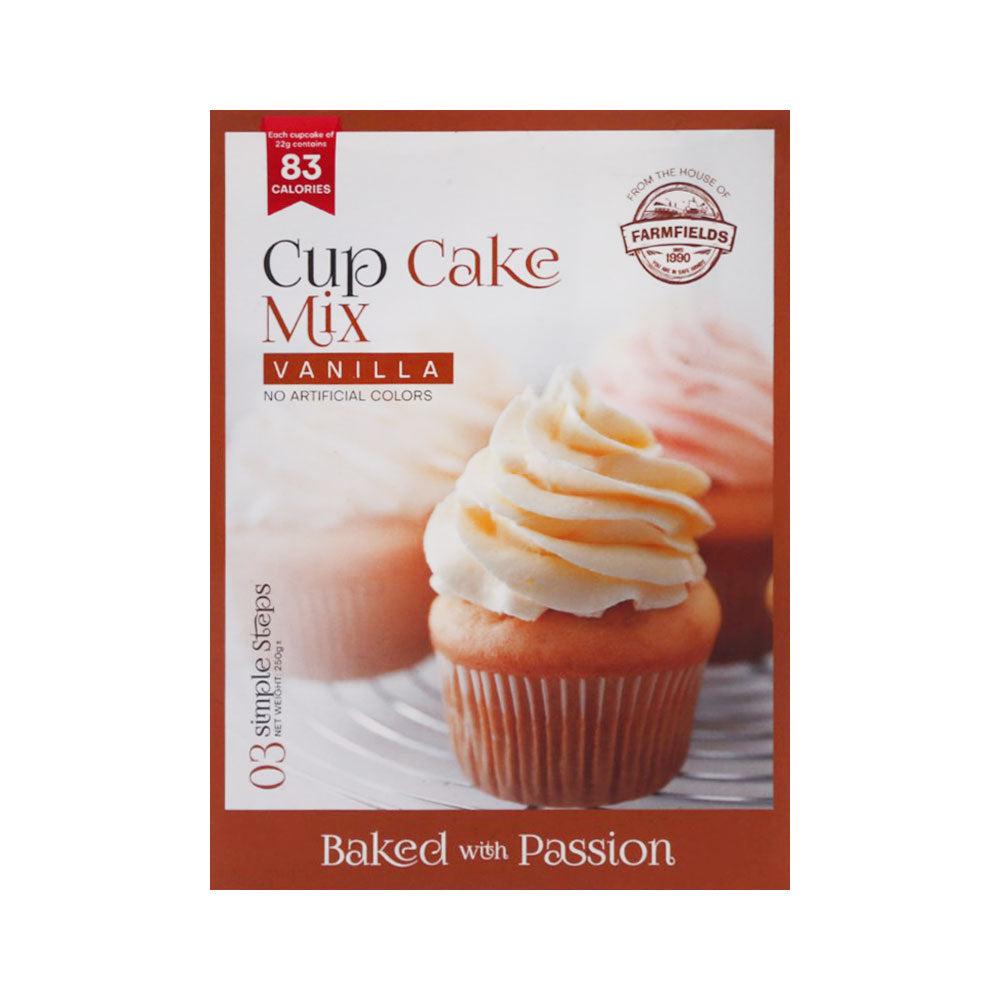 Farm Fields Cup Cakes Permixes Vanilla 250 Gm