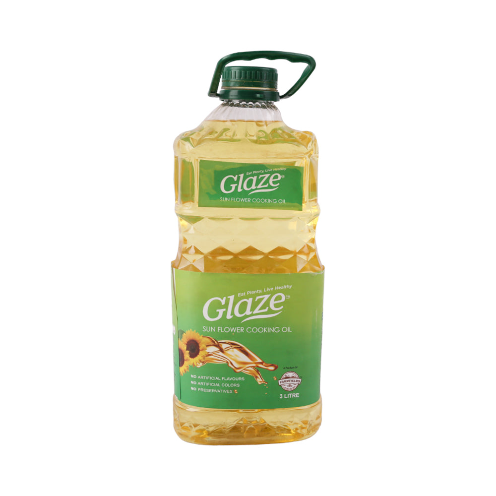 Ff Glaze Sunflower Oil Bottle 3 Ltr