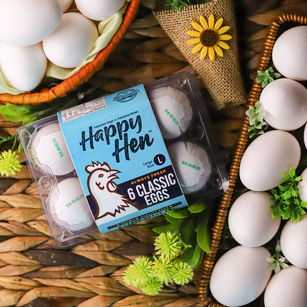 Ff Happy Hen Classic Eggs 6 Pcs