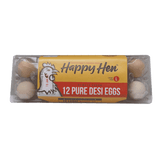 Ff Happy Hen Desi Eggs 12 Pcs