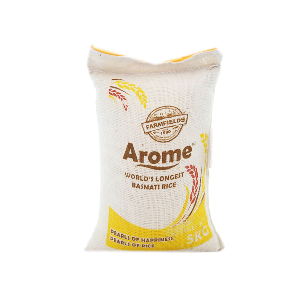 Ff Arome Basmati Rice Steam 3X 5 Kg - Yellow