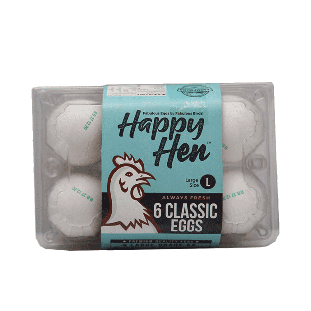 Ff Happy Hen Classic Eggs 6 Pcs