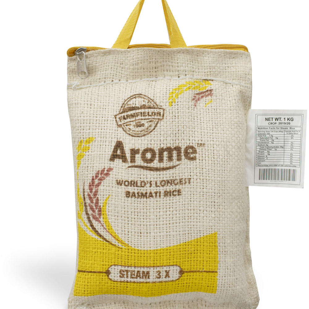 Ff Arome Basmati Rice Steam 3X 1 Kg - Yellow