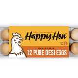 Ff Happy Hen Desi Eggs 12 Pcs