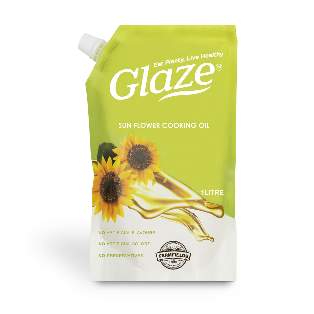 Ff Glaze Sunflower Oil Pouch 1 Ltr