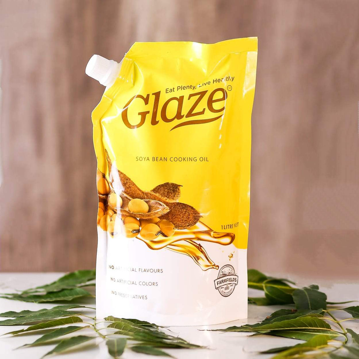 Ff Glaze Soybean Cooking Oil Pouch 1Ltr